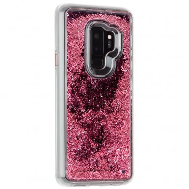 CaseMate Waterfall Case - дизайнерски кейс с висока защита за Samsung Galaxy S9 Plus (розов)