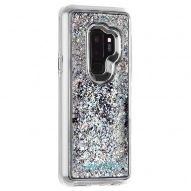 CaseMate Waterfall Case - дизайнерски кейс с висока защита за Samsung Galaxy S9 Plus (бял)