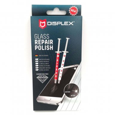 Displex Glass Repair Polish - професионална паста за премахване на драскотини от дисплеи (Made in Germany)