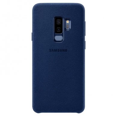 Samsung Alcantara Cover EF-XG965ALEGWW - оригинален кейс от алкантара за Samsung Galaxy S9 Plus (тъмносин)