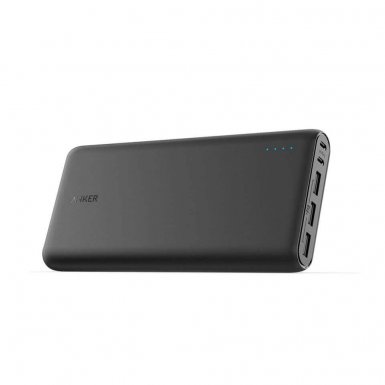 Anker PowerCore+ 26800 mAh Qualcomm Quick Charge 3.0 - преносима външна батерия с 3 USB изхода за зареждане и 2 Micro-USB входа за презареждане (черен)