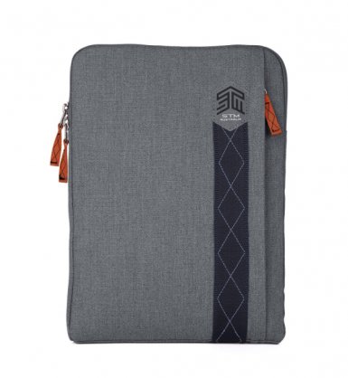 STM Ridge Laptop Sleeve - дизайнерски качествен калъф за MacBook Air 11 и преносими компютри до 11 инча (сив)
