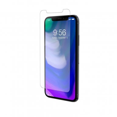 Zagg Invisible Shield Glass+ - калено стъклено защитно покритие за дисплея на iPhone X, iPhone XS (прозрачен)