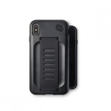 Grip2u BOOST Case - удароустойчив хибриден кейс за iPhone XS, iPhone X (черен)