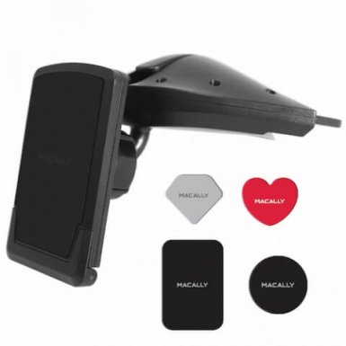 Macally Car CD Slot Magnet Mount - универсална магнитна поставка за CD слота на кола за смартфони 