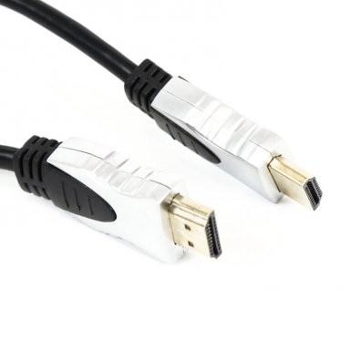 Omega HDMI Cable v1.4 - HDMI кабел за мобилни устройства (5 метра) (сив)