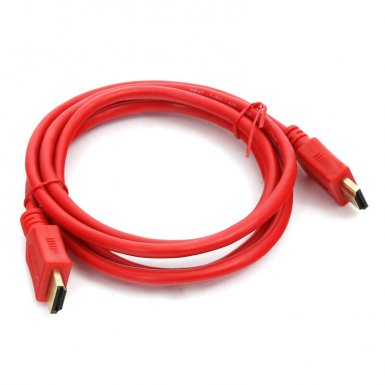 Omega HDMI Cable - HDMI кабел за мобилни устройства (1.5 метра) (червен)