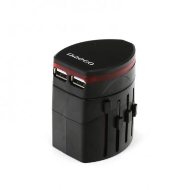 Omega Power Travel Adaptor - USB захранване и преходници за цял свят в едно устройство за мобилни устройства