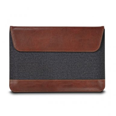 Maroo Woodland Sleeve 11 - кожен калъф за Microsoft Surface 3 и други преносими компютри до 11 инча (кафяв-сив)