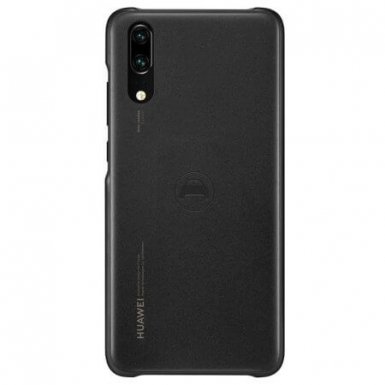 Huawei Car Case - оригинален кейс с вградена метална пластина за магнитни поставки за Huawei P20 (черен)