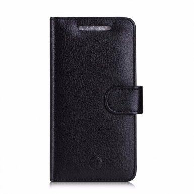Redneck Prima Folio - кожен калъф, тип портфейл и поставка за HTC U11 Life (черен)