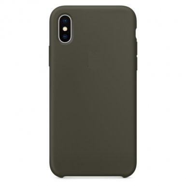 SDesign Silicone Original Case - качествен силиконов кейс за iPhone XS, iPhone X (зелен)