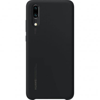 Huawei Silicone Cover Case - оригинален силиконов (TPU) калъф за Huawei P20 (черен)