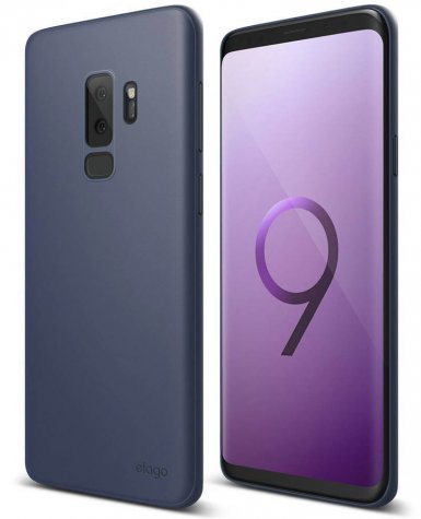 Elago Origin Case - тънък полипропиленов кейс (0.3 mm) за Samsung Galaxy S9 Plus (син)