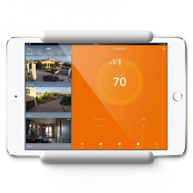 Elago Home Hub Mount - силиконова поставка, прикрепяща се към стената за iPad Pro, iPad Air, iPad и iPad mini (бяла)