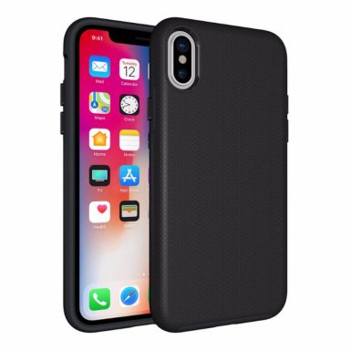 Eiger North Case - хибриден удароустойчив кейс за iPhone XS, iPhone X (черен)