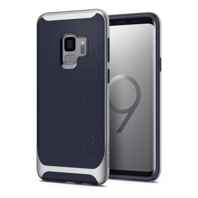Spigen Neo Hybrid Case - хибриден кейс с висока степен на защита за Samsung Galaxy S9 (син) 