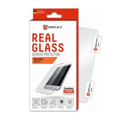 Displex Real Glass 10H Protector 2D - калено стъклено защитно покритие за дисплея на Huawei P20 Pro (прозрачен)