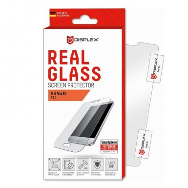 Displex Real Glass 10H Protector 2D - калено стъклено защитно покритие за дисплея на Huawei P20 (прозрачен)