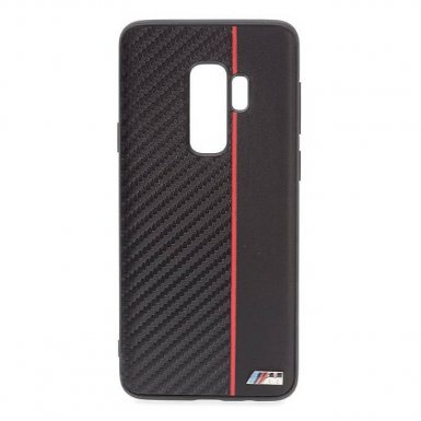 BMW M Collection Hard Case - кожен кейс за Samsung Galaxy S9 Plus (черен)