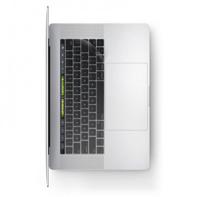 Elago Keyboard Skin - силиконов протектор за клавиатурата на MacBook Pro with Touch Bar (прозрачен-мат)