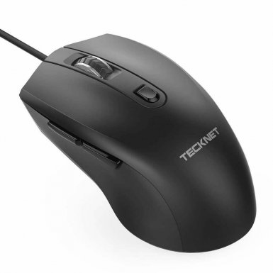TeckNet UM017 Alpha S3 Wired Mouse - ергономична жична мишка (черна)
