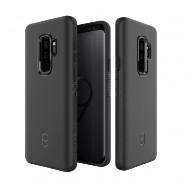 Patchworks Level ITG Case - хибриден удароустойчив TPU калъф за Samsung Galaxy S9 Plus (черен)
