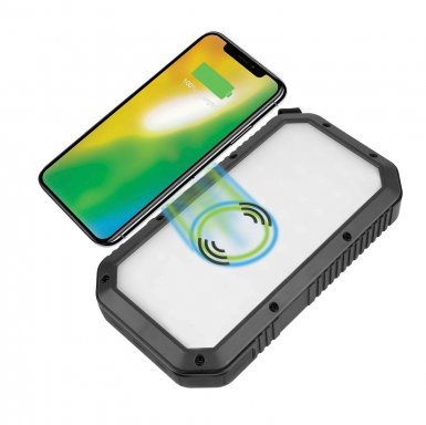 4smarts Solar Wireless Qi Power Bank TitanPack 20,000mAh - соларна удароустойчива външна батерия с безжично зареждане, три USB изхода и LED фенер 