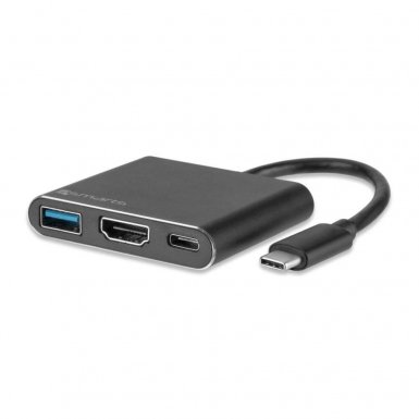 4smarts Converter OfficeCord - USB-C хъб за смартфони със Samsung Dex и Huawei Easy Projection и мобилни устройства с USB-C (черен)