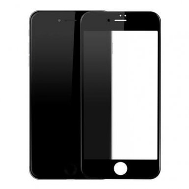 Premium Full Glue 5D Tempered Glass - обхващащо и ръбовете стъклено защитно покритие за дисплея на iPhone 8 Plus, iPhone 7 Plus (черен)