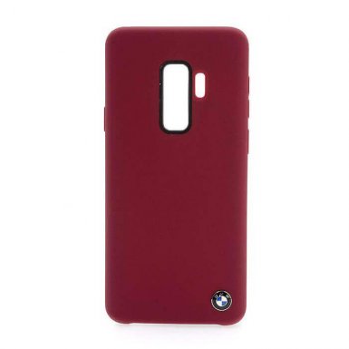 BMW Signature Silicone Hard Case - твърд силиконов кейс за Samsung Galaxy S9 Plus (червен)