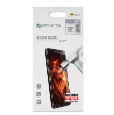 4smarts Second Glass - калено стъклено защитно покритие за дисплея на iPhone XS Max (прозрачен)