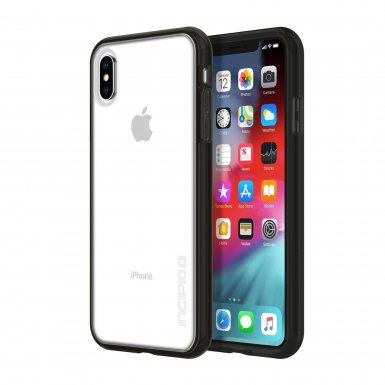 Incipio Octane Pure Case - удароустойчив хибриден кейс за iPhone XS Max (черен)