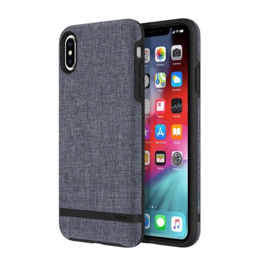 Incipio Carnaby Case Design Series - дизайнерски удароустойчив кейс за iPhone XS Max (син)