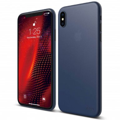 Elago Inner Core Case - тънък полипропиленов кейс (0.3 mm) за iPhone XS Max (тъмносин)