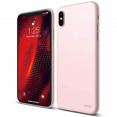 Elago Inner Core Case - тънък полипропиленов кейс (0.3 mm) за iPhone XS Max (розов)