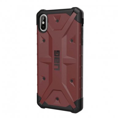 Urban Armor Gear Pathfinder - удароустойчив хибриден кейс за iPhone Xs Max (бордо)