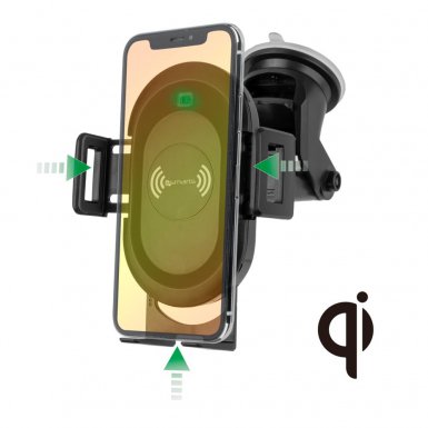 4smarts Inductive Fast Charger VoltBeam Sensor 10W+7.5W - поставка за кола с безжично зареждане за QI съвместими смартфони