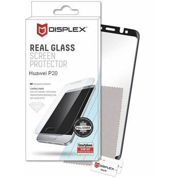 Displex Real Glass 10H Protector 3D Full Cover - калено стъклено защитно покритие за дисплея на Huawei P20 Pro (черен-прозрачен)