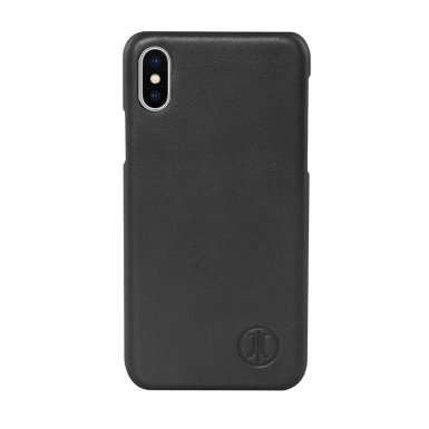 JT Berlin BackCase Kreuzberg - кожен кейс (естествена кожа) за iPhone XS Max (черен)