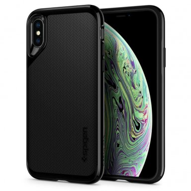 Spigen Neo Hybrid Case - хибриден кейс с висока степен на защита за iPhone XS (черен) 