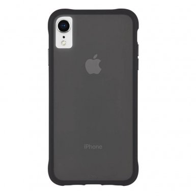 Case Mate Tough - качествен тънък матиран кейс за iPhone XR (черен-мат)