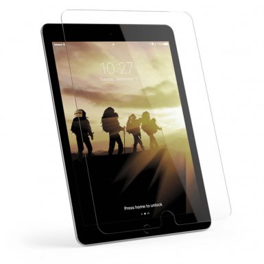 Urban Armor Gear Glass Screen Protector - калено стъклено защитно покритие за дисплея на iPad Pro 9.7, iPad 6 (2018), iPad 5 (2017)