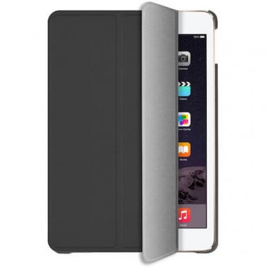 Macally Stand Case - полиуретанов калъф и поставка за iPad 5 (2017), iPad 6 (2018) (сив)