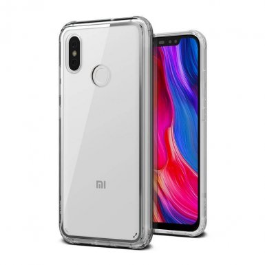 Verus Crystal Chrome Case - хибриден удароустойчив кейс за Xiaomi Mi 8 (прозрачен)
