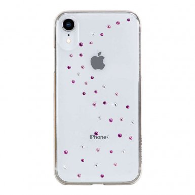 Bling My Thing Milky Way Rose Sparkles Swarovski - поликарбонатов кейс с кристали Сваровски за iPhone XR (прозрачен)