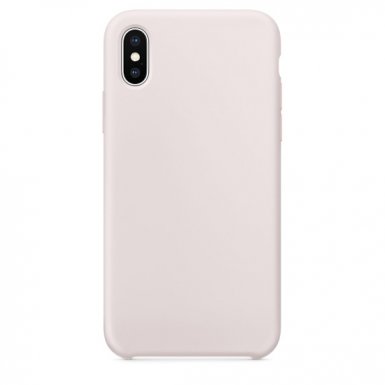 SDesign Silicone Original Case - качествен силиконов кейс за iPhone XS Max (светлосив)