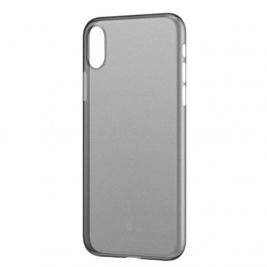 Baseus Wing case - тънък полипропиленов кейс (0.45 mm) за iPhone XS (сив)