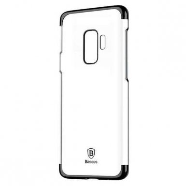 Baseus Glitter Case - поликарбонатов кейс за Samsung Galaxy S9 Plus (прозрачен-черен)