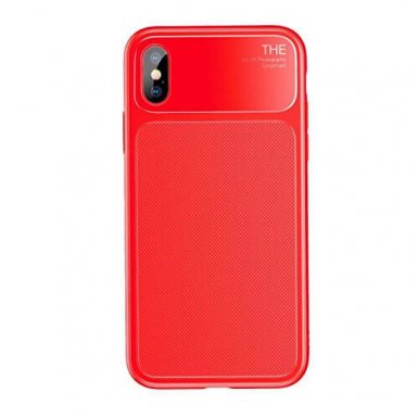 Baseus Knight Case- силиконов (TPU) калъф за iPhone X (червен)